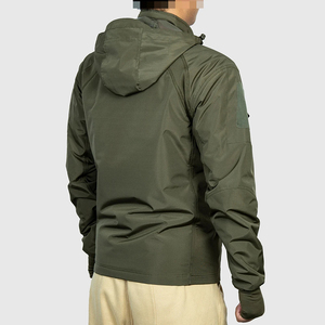 Chaqueta Softshell Unisex Color Verde Oliva 2025 con Capucha, Resistente al Agua y al Viento, con Forro Polar - Product Image 6