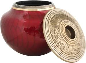 Bougie Urne de crémation pour les cendres humaines-Grande urne à bougie en or rouge-Urne décorative pour l'affichage des cendres à la maison-Belle moderne - Product Image 2