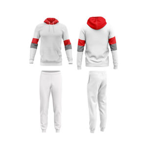 2025 vente en gros personnalisé hommes de haute qualité survêtements plaine entraînement col rond avec capuche Streetwear hiver survêtement pour unisexe - Product Image 4