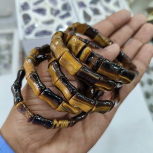 Tiger Eye <b>Bracelet</b> | Green Aventurine| Smokey Stone of Courage for Reiki Crystal Chakra Aura Healing From Exis Crystal Exports - Product Image 1