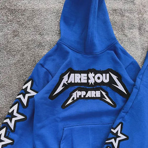 Survêtements imprimés en détresse de haute qualité Survêtement de conception sans couture léger et respirant de grande taille pour hommes - Product Image 4