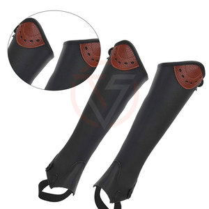 Best Quality Leather Material Horse Riding <b>Half</b> <b>Chaps</b> Western Style <b>Half</b> <b>Chaps</b> Available in All Colors and Sizes By Toffy Sports - Product Image 5