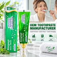 Dentifrice blanchissant à la menthe fabriqué sur mesure, nettoie la bouche et prévient les caries, dentifrice de qualité supérieure