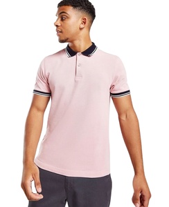 Polo pour hommes en vrac à la mode personnalisé polo en coton à manches courtes de couleur unie polo brodé de haute qualité - Product Image 1