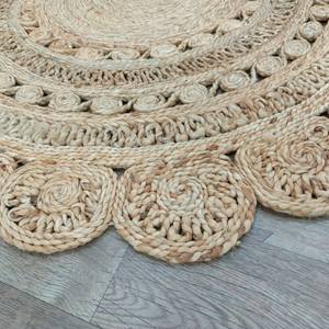 Alfombra de yute tejida a mano alfombra ecológica para puerta forma de Color personalizado plegable hogar sala de estar restaurante Resort granja decoración al por mayor - Product Image 3