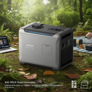 Générateur intelligent Anker SOLIX 5500-Tri-Fuel 230V 12V DC Démarrage électrique en aluminium Station d'alimentation portable - Product Image 3