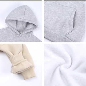 Sudadera con capucha de lana unisex personalizada para niños sudaderas con capucha lisas de primera calidad para niños sudaderas con capucha para niñas al por mayor conjuntos de joggers de diseñador - Product Image 3