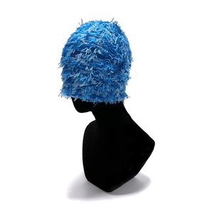 Nuevo gorro rojo borroso de punto personalizado, gorros cálidos de invierno, gorro de pescador, gorro desgastado, gorro de calavera para hombres y mujeres, gorros, gorro de reloj - Product Image 2