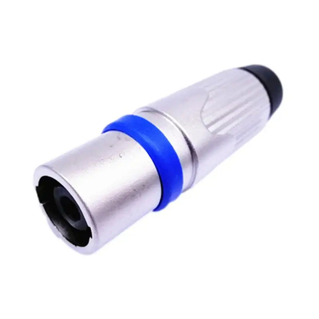4-Pole Multifunctional Audio Amplifier Connector Speakon-Type Twist Lock Speaker Plug with Microphone Cable Plug for DVD Players