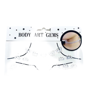Mini grappolo floreale #61755 Festival Body Art Gem Sticker strass scollatura decorazione per festa trucco adesivo del tatuaggio - Product Image 1