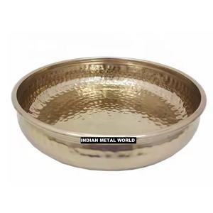 Bol de serveur moderne en métal doré fait à la main Bol à chocolat Écologique Mariage pour servir des bonbons au chocolat et autres sucreries - Product Image 5