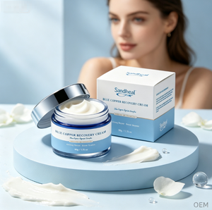 Sérum facial au peptide bleu et crème hydratante au peptide de cuivre – Soin quotidien hydratant et régénérant pour la peau |   OEM - Product Image 5