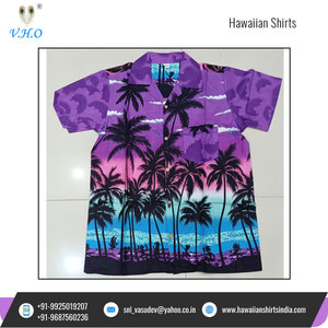 Chemise d'été à manches courtes pour soirée plage, nouveau Design chemises hawaïennes imprimées palmier à bas prix - Product Image 6