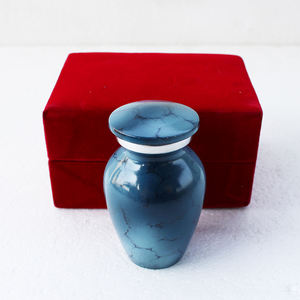 Urnas de cremación funeraria de Material metálico de latón de Calidad exclusiva, urna de cremación de diseño moderno para recuerdo de cenizas funerarias humanas adultas - Product Image 3