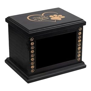 Urna de cremación de madera de calidad superior con diseño clásico adecuado para funerales conmemorativos en el hogar y almacenamiento respetuoso de cenizas - Product Image 5