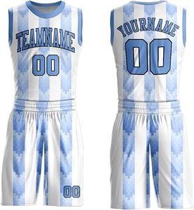 Camiseta de baloncesto profesional personalizada, conjunto de uniforme, diseña tu propio uniforme de baloncesto, ropa de baloncesto reversible personalizada para hombres - Product Image 1