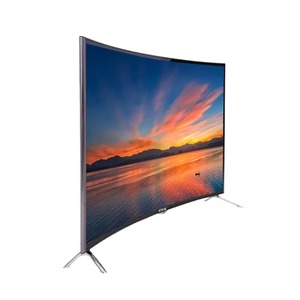 สมาร์ททีวี8K 4K โอแอลอีดีโค้ง43 50 55 65นิ้วติดผนังตู้สีดำ120Hz อัตราการรีเฟรชอินเตอร์เฟซ WIFI สำหรับห้องครัว