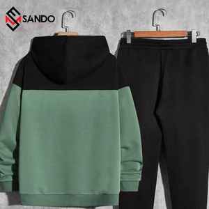 ชุดวอร์มสำหรับเล่นกีฬาของผู้ชายเสื้อผ้าคอตตอนขนาด XXL ออกแบบโลโก้ได้ตามต้องการ - Product Image 3