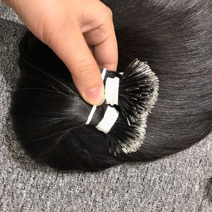 Cabello humano NANOTIP Natural liso, 100% cabello virgen crudo cabello liso vietnamita, extensión de cabello humano para mujeres negras - Product Image 5