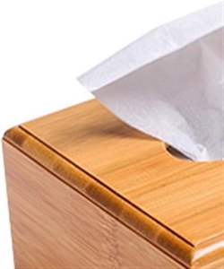 Tissue Box Cover <b>Bamboo</b> Wooden Environmental Protection Home Tissue <b>Container</b> Towel Napkin Tissue Holder Case - Product Image 4