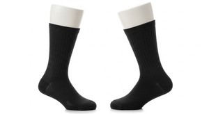 Calcetines de punto transpirables para hombre Mezcla de algodón Spandex Tela elástica suave Absorbe la humedad Ajuste cómodo para deportes y uso diario - Product Image 3