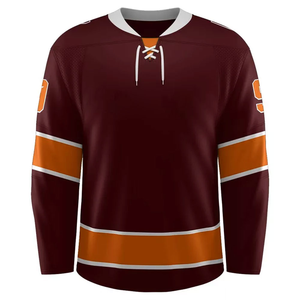 Nouveau maillot de hockey sur glace surdimensionné respirant de qualité supérieure, léger, fabriqué en usine, respirant, maillot de sport de hockey sur glace - Product Image 2
