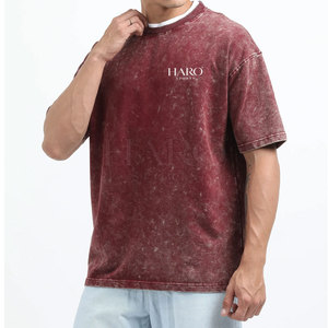 เสื้อยืดสไตล์ลำลองคลาสสิกสำหรับผู้ชาย ผ้าฝ้ายฟอกสี ให้สัมผัสนุ่ม สวมใส่สบาย เหมาะสำหรับใส่ในชีวิตประจำวัน - Product Image 2
