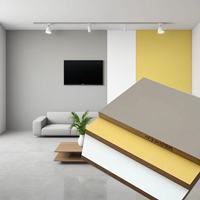 WQ laminé nouveau modèle européen Super mat PETG/PVC MDF doux au toucher mélamine UV pré-fini MDF 18mm