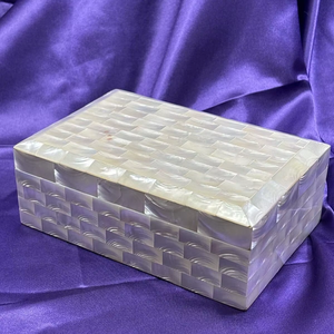 <b>Mother</b> of Pearl Inlay Eco-Friendly Handmade Wooden Jewelry Box | Elegant Gift Storage Organizer for Home Decor - Product Image 1
