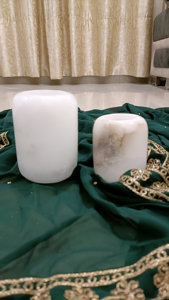 ที่ใส่เทียน alabaster ธรรมชาติที่ได้รับความนิยมมากที่สุดช่างฝีมือทำด้วยมือเป็นมิตรกับสิ่งแวดล้อม - Product Image 3
