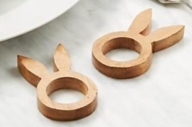 Anneaux de serviette stockés en bois rustique de qualité supérieure décor de table à manger fait à la main pour les maisons de ferme modernes - Product Image 3