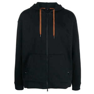 Sweat à capuche zippé pour homme, automne, matière en coton respirant et écologique, avec couleurs et logo personnalisés - Product Image 2