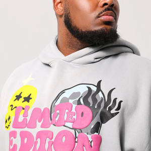 Haute qualité manches longues mode bouffée impression à capuche pour hommes vêtements d'hiver 3D bouffée impression surdimensionné hommes à capuche - Product Image 3