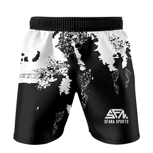 Conjunto de pantalones cortos de alto rendimiento MMA BJJ para hombre, ropa de entrenamiento de compresión de secado rápido, transpirable y duradero - Product Image 3