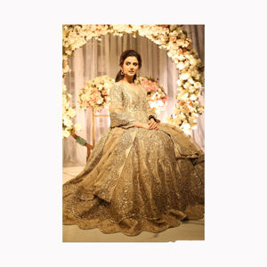 Vestido nupcial pesado Lehenga para novia pakistaní Diseñador Lehenga para vestido de novia para boda - Product Image 4