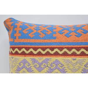 Almohada de lana Bohemia multicolor, cojín estampado Vintage geométrico de 16x24 pulgadas, cojín decorativo tejido de lujo, tamaño de 18x18 pulgadas - Product Image 2