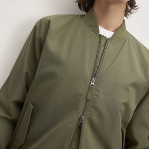 Solid Color New Arrival Canvas Bomber <b>Jacket</b> High Quality Hooded Windproof Customizable Winter <b>Jacket</b> for Men OEM Service - Product Image 3