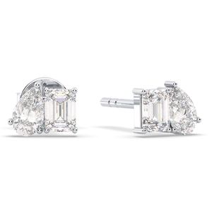 Reyes คลาสสิก925สเตอร์ลิงเงินสกรูกลับแกนต่างหู0.82กะรัตลูกแพร์ตัด Moissanite เครื่องประดับที่ดีสง่างามสำหรับผู้หญิง - Product Image 1