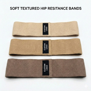 Fasce di Resistenza Professionali in Tessuto Pesante con Logo Personalizzato, Antiscivolo, Altamente Elastiche, Ecologiche per Esercizi, Yoga e <span class=keywords><strong>Pilates</strong></span> - Product Image 6
