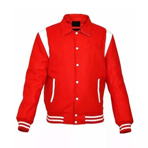 Votre propre Style veste Varisty de bonne qualité en cuir de laine personnalisé à col haut à manches longues vêtements d'hiver vestes décontractées - Product Image 1