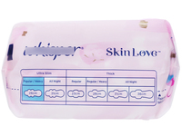 Serviettes hygiéniques ultra-fines Whysper, bloc de 8, 28 cm, rose, produits d'hygiène féminine, X24, super absorbantes, respirantes