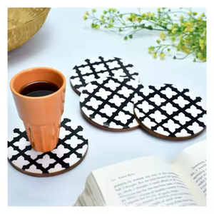 ถ้วยดื่มเรซินอีพ็อกซี่เรซินพร้อมชุดที่จับถ้วยชาอีพ็อกซี่ดีไซน์ทรงสี่เหลี่ยมทรงกลมปรับแต่งได้ - Product Image 5