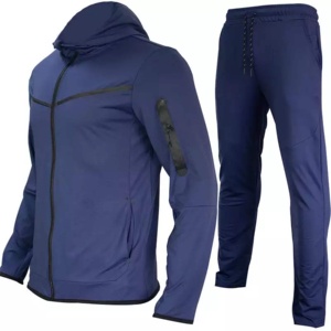 Vendeurs de survêtements à capuche 100% coton personnalisés pantalon de jogging à col montant 2 pièces survêtements à cordon de serrage pour femmes - Product Image 2