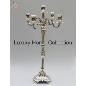 Fancy Home and Wedding Centerpiece <b>Candelabra</b> Crystal Beaded Candlestick Holder <b>Black</b> Color Powder Coated Handmade Supplies - Product Image 6
