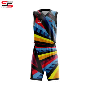 Kit de uniforme de baloncesto sublimado hecho a medida para equipos escolares de collage de clubes - Product Image 3