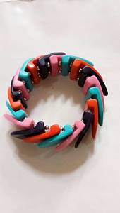 กำไลเรซิ่นน้ำหนักเบาทนทานกำไลข้อมือทำมือมีสไตล์ปรับขนาดสีได้สำหรับงานแต่งงานงานปาร์ตี้คริสต์มาส - Product Image 3