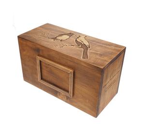 Double Wood Urn Personalized <b>for</b> Human Ashes With Frame <b>for</b> Photo <b>Memorial</b> Box Carved Keepsake Cremation Urns <b>Boxes</b> <b>for</b> Burial - Product Image 5