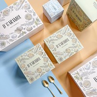 Pochettes en papier couché gaufré personnalisées motif lapin doré, écologiques, jetables, idéales pour l'emballage alimentaire (savon, lait, friandises) et faciles à transporter