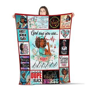 Couverture commémorative en polaire douce et confortable, personnalisable sans MOQ, motif « Meilleure infirmière » pour la fierté et la résilience - Product Image 4