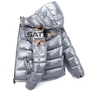 Men Puffer Jacket Winter Hooded Down <b>Coat</b> Windproof Thermal Thickened Quilted Outerwear Wholesale Custom - Product Image 6
